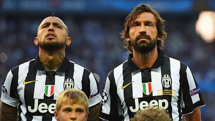 Vidal y Pirlo jugaron varios años juntos en la Juventus
