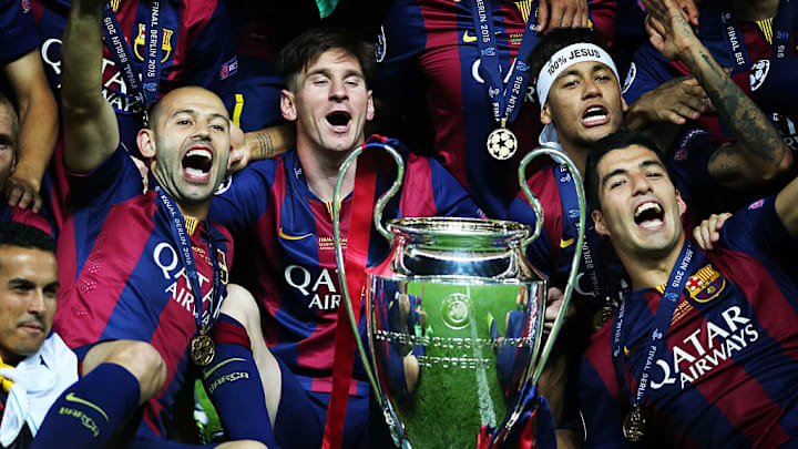 Neymar Jr, Lionel Messi, Luis Suarez, Javier Mascherano