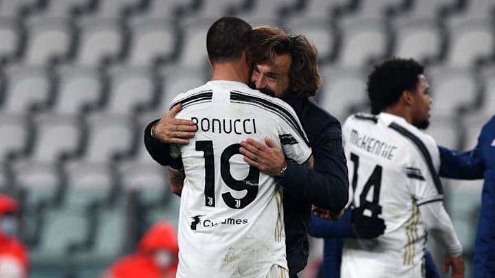 Leonardo Bonucci e Andrea Pirlo, Juve Leonardo Bonucci e Andrea Pirlo, Juve