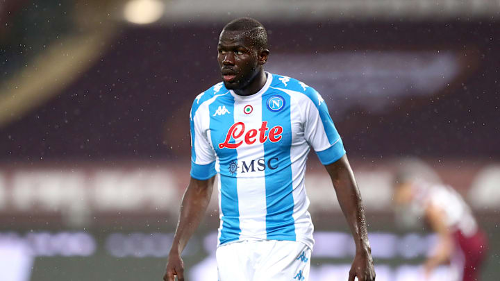Kalidou Koulibaly of Ssc Napoli  looks on during the Serie A...