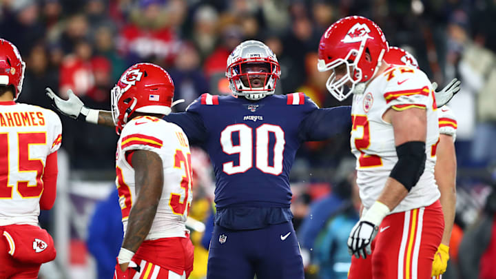 Imagen del partido entre los Kansas City Chiefs y New England Patriots.