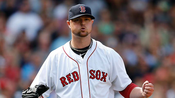 Jon Lester sumó 1.386  ponches con los Medias Rojas