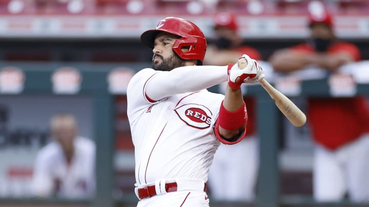 El venezolano de 29 años, Eugenio Suárez, juega para los Rojos de Cincinnati 