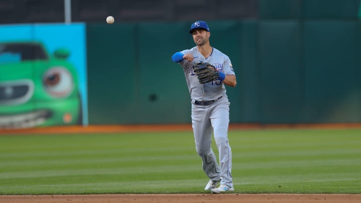 Whit Merrifield es el líder en bases robadas de la Liga Americana en la campaña 2021