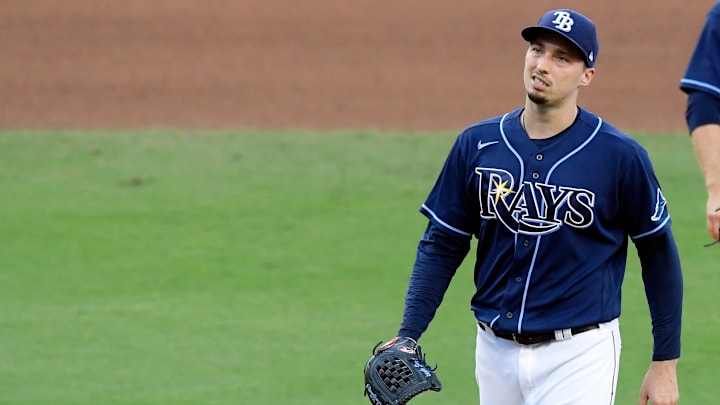 Blake Snell no pudo completar las cinco entradas en su actuación