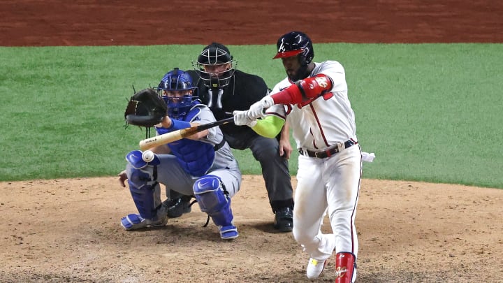 Marcell Ozuna castigó a los Dodgers en el Juego 4