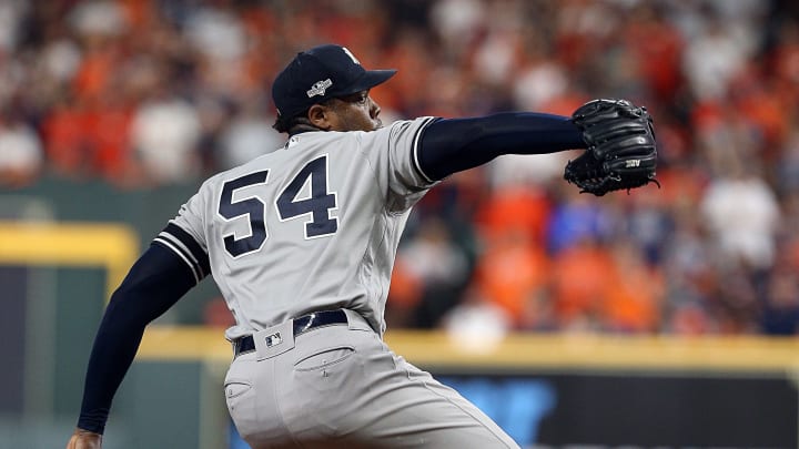 Aroldis Chapman aún no debuta con los Yankees en el Spring Training