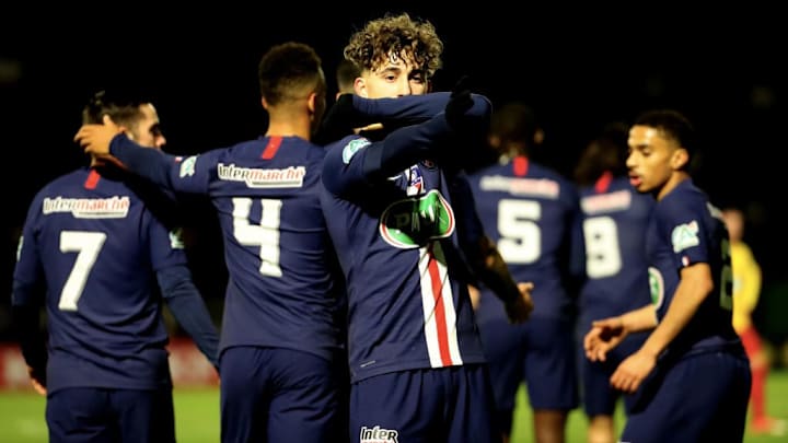 Adil Aouchiche en Coupe de France