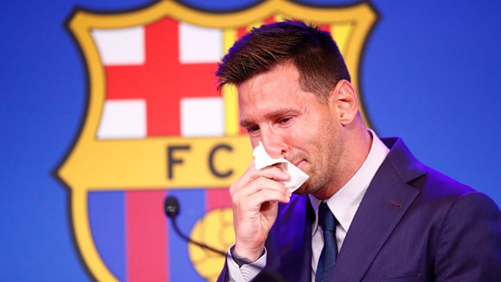 Lionel Messi of Barcelona Press Conference Lionel Messi of Barcelona Press Conference