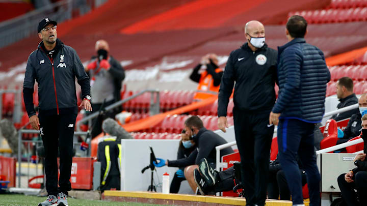 Jurgen Klopp & Frank Lampard di pertandingan Liverpool vs Chelsea