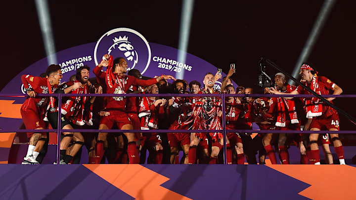 Liverpool saat merayakan titel juara Liga Inggris musim 2019/20