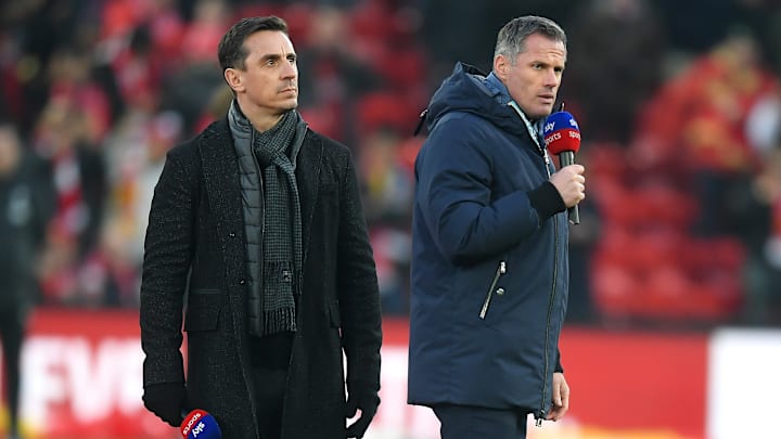 Gary Neville dan Jamie Carragher Gary Neville dan Jamie Carragher