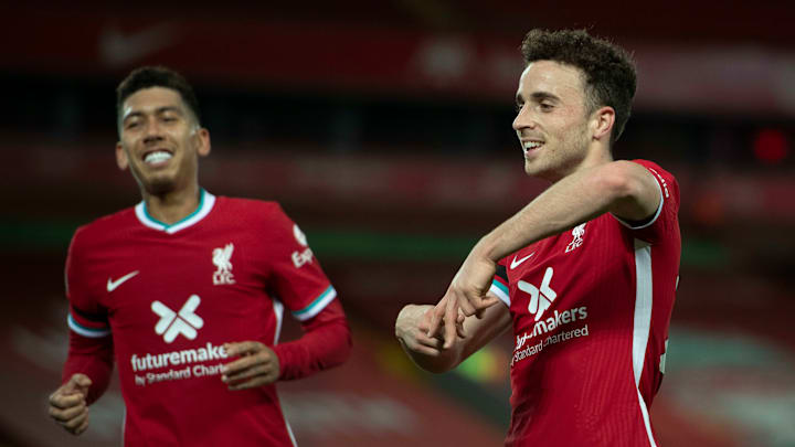 Roberto Firmino dan Diogo Jota
