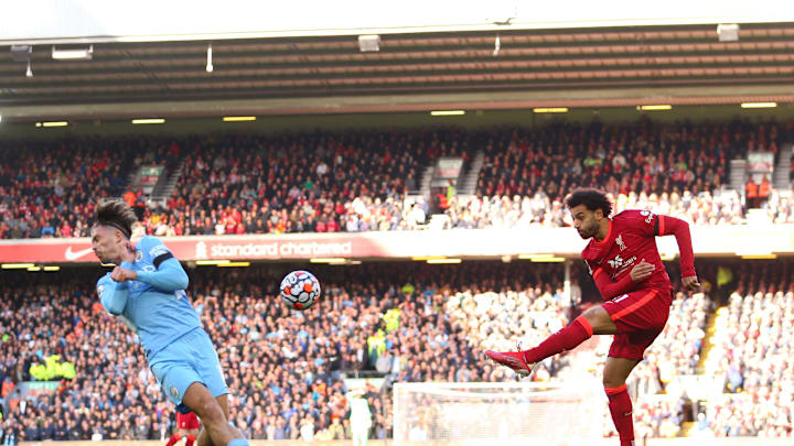 Jack Grealish et Mohamed Salah Jack Grealish et Mohamed Salah