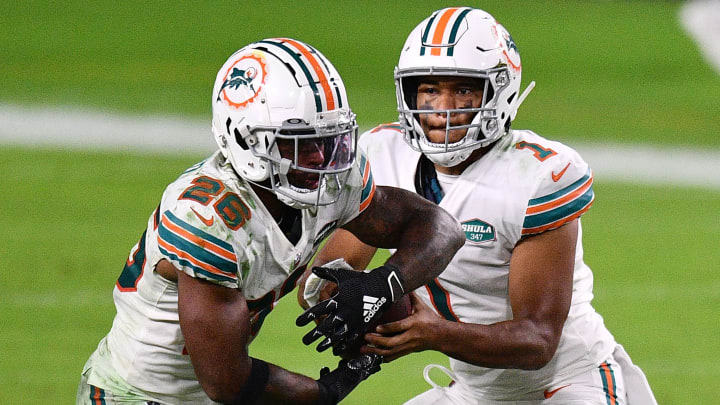 Salvon Ahmed's fantasy outlook makes him the Dolphins running back to start in Week 11. Salvon Ahmed's fantasy outlook makes him the Dolphins running back to start in Week 11.