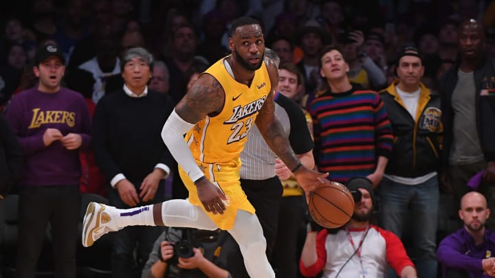 LeBron James durante la temporada 2019 de la NBA