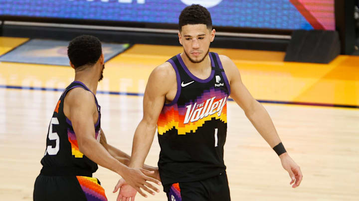 Devin Booker has the Suns contending for a championship. Devin Booker has the Suns contending for a championship.
