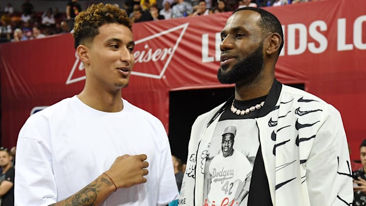 Kyle Kuzma y LeBron James parecen haber solucionado las diferencias 