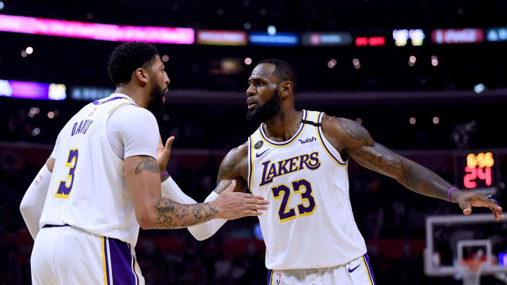Los Angeles Lakers stars LeBron James and Anthony Davis