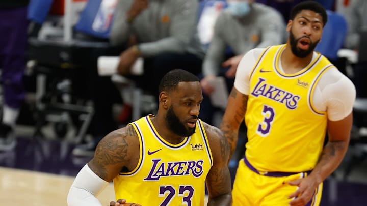 Davis y James son las estrellas de los Lakers en la temporada 2020-21 de la NBA