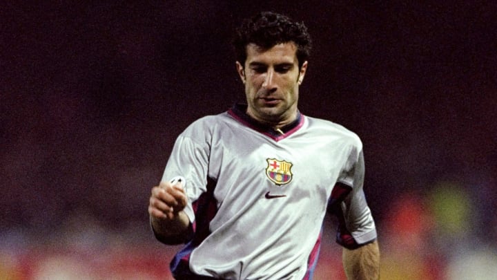 Luis Figo con el Barcelona