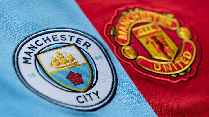 Manchester City and Manchester United Club Crests