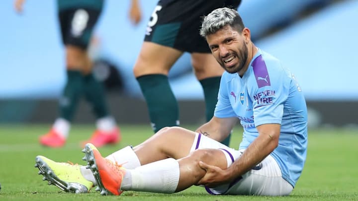 Sergio Agüero se lesionó hace un mes en la Premier League