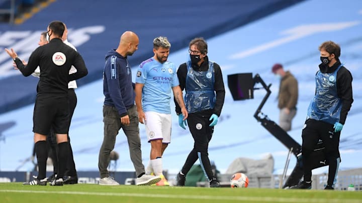 Aguero não vai enfrentar o Real Madrid, diz Guardiola.