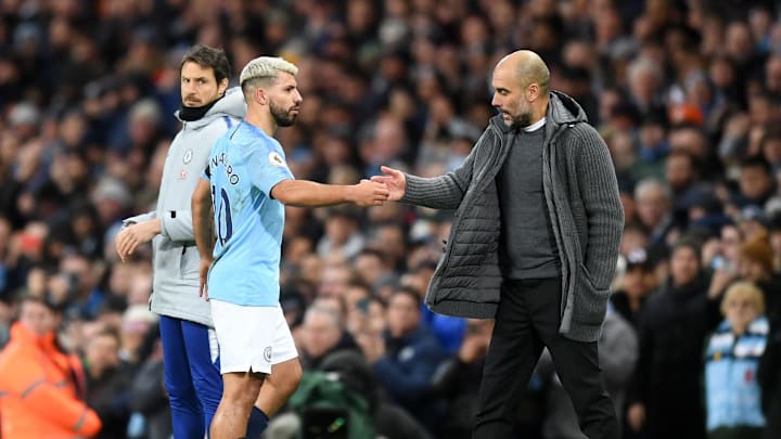 Pep Guardiola & Sergio Aguero