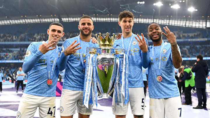 Phil Foden, Kyle Walker, Raheem Sterling, John Stones
