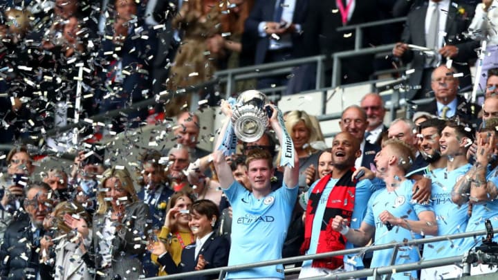 2019 saw de Bruyne win the FA Cup for the first time