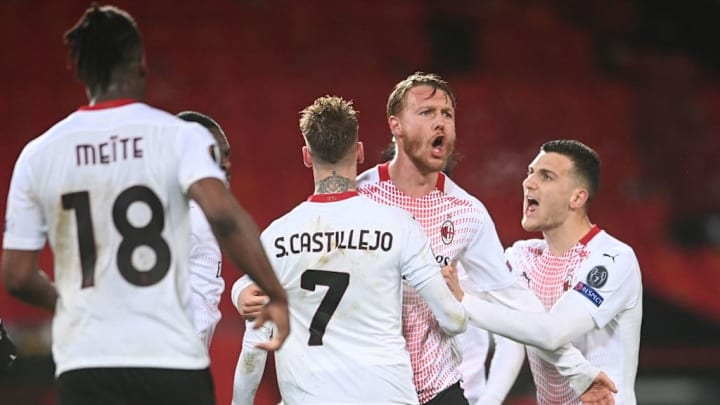 Simon Kjaer, Samu Castillejo, Diogo Dalot, Milan