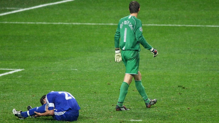 Edwin Van der Sar John Terry Champions League Chelsea Manchester United