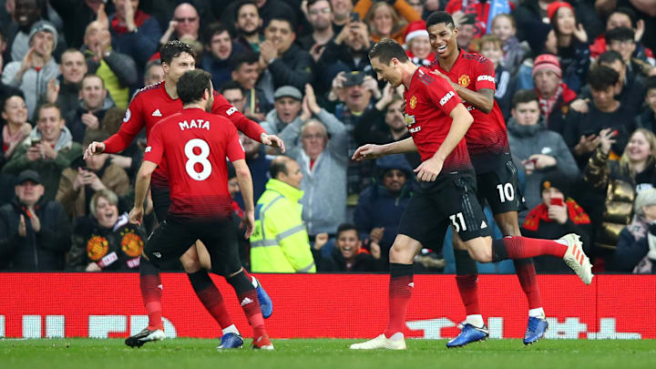 Nemanja Matic, Juan Mata, Victor Lindelof, Marcus Rashford, Jesse Lingard Nemanja Matic, Juan Mata, Victor Lindelof, Marcus Rashford, Jesse Lingard