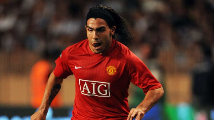Tévez con los Red Devils