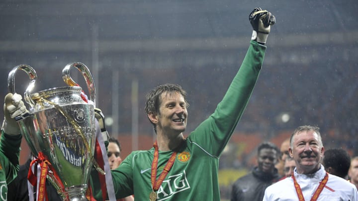 Manchester United's Dutch goalkeeper Edw