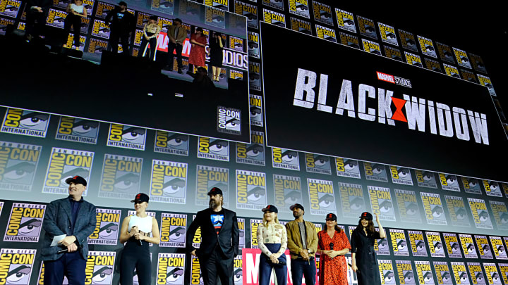A Black Widow Build-A-Bear is now available for Marvel fans as they await the release of the film.