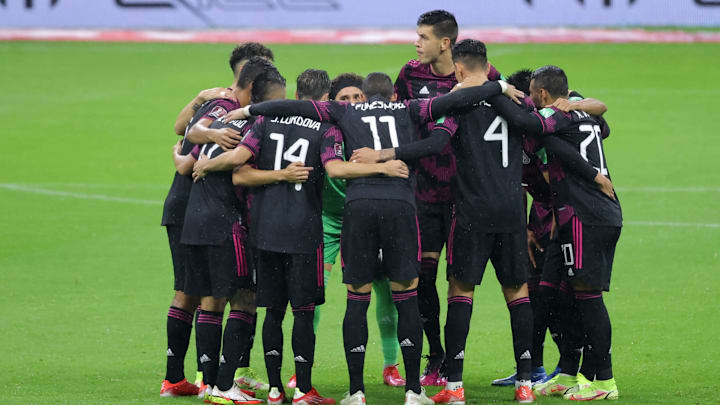 Los jugadores de México.