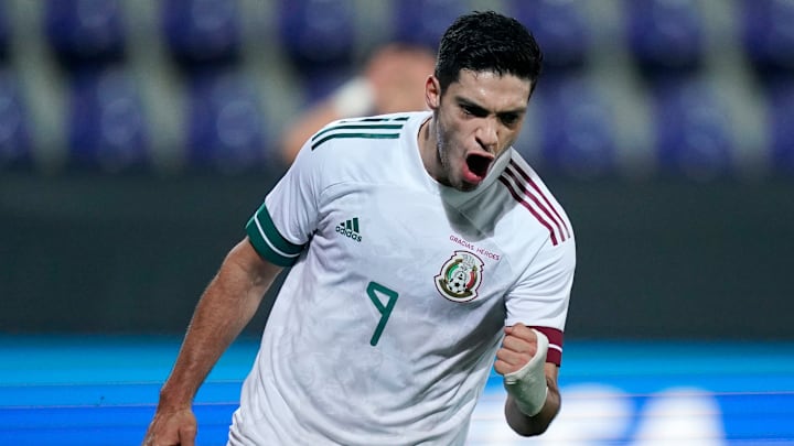 Raúl Jiménez celebra el gol de México. Raúl Jiménez celebra el gol de México.