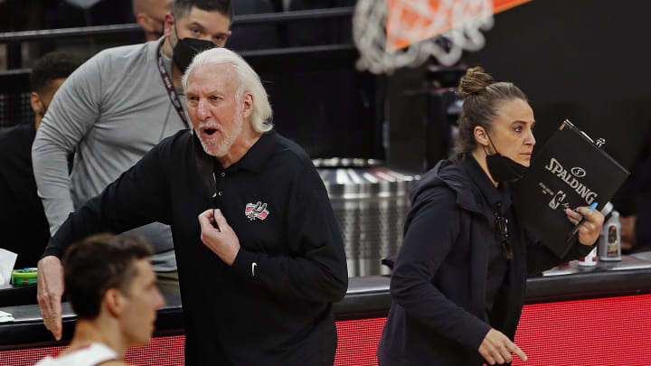 Gregg Popovich and Becky Hammon