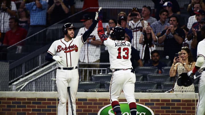 MLB The Braves Abbey Road Swanson Albies Freeman And Acuna Jr