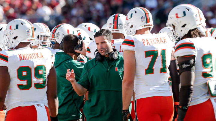 Miami head coach Manny Diaz