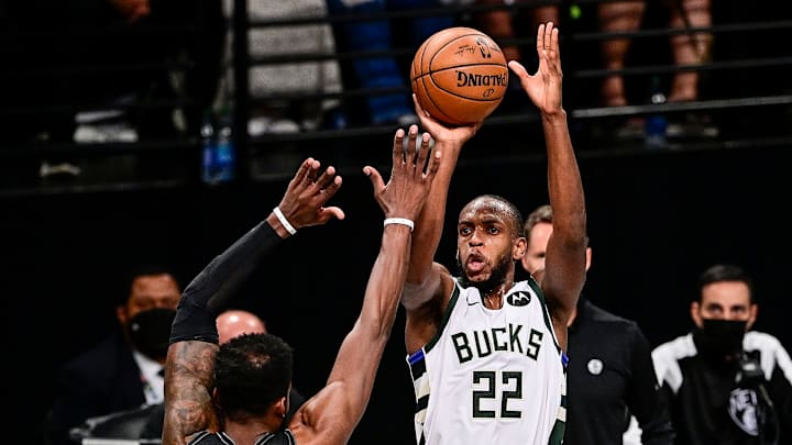 Khris Middleton is taking and making the crunch time shots for the Bucks.