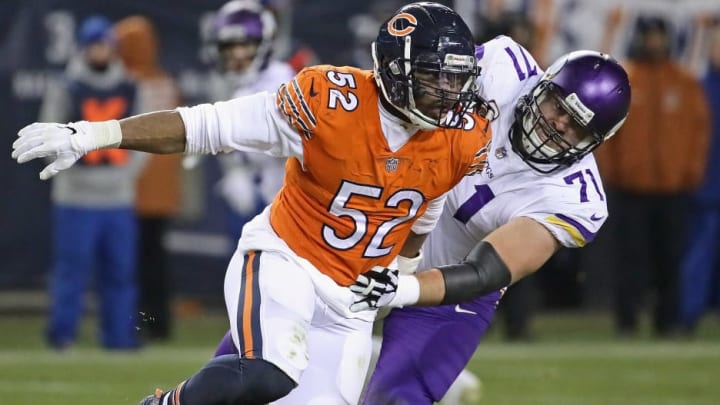 Vikings OL Riley Reiff getting torched by Bears LB Khalil Mack