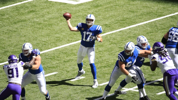 Philip Rivers is feeling a lot less pressure in the pocket with the Colts compared to the Chargers. Philip Rivers is feeling a lot less pressure in the pocket with the Colts compared to the Chargers.