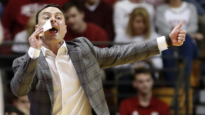 Indiana's head coach Archie Miller watching his team slide off the bubble