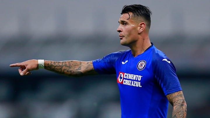 Milton Caraglio, delantero de Cruz Azul Milton Caraglio, delantero de Cruz Azul