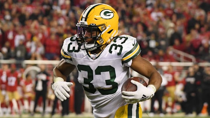 Aaron Jones is a running back slated to hit the open market next year. Not an ideal situation for him.