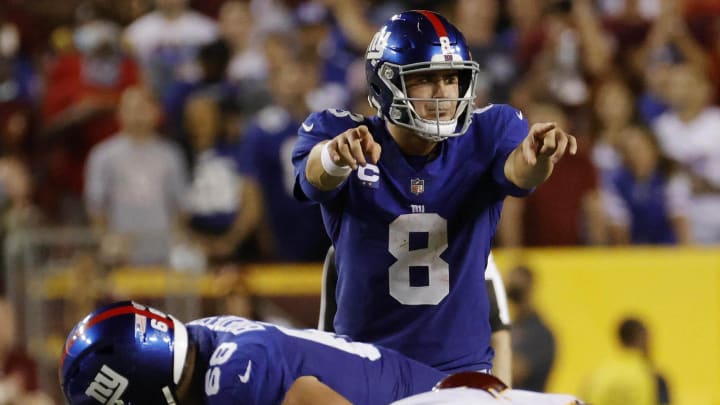 Daniel Jones and the Giants will look to rebound after a tough loss to Washington when they host the Falcons in Week 3.
