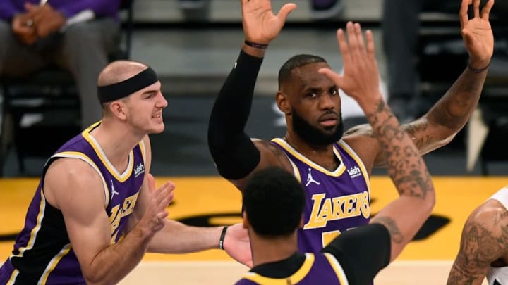 LeBron James, Anthony Davis, Alex Caruso